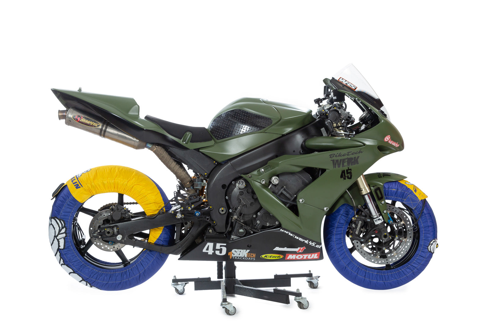 CAPIT Reifenwärmer Suprema Spina – 90°C Motorsport Slick-Heizdecken (Made in Italy) "Michelin Design"